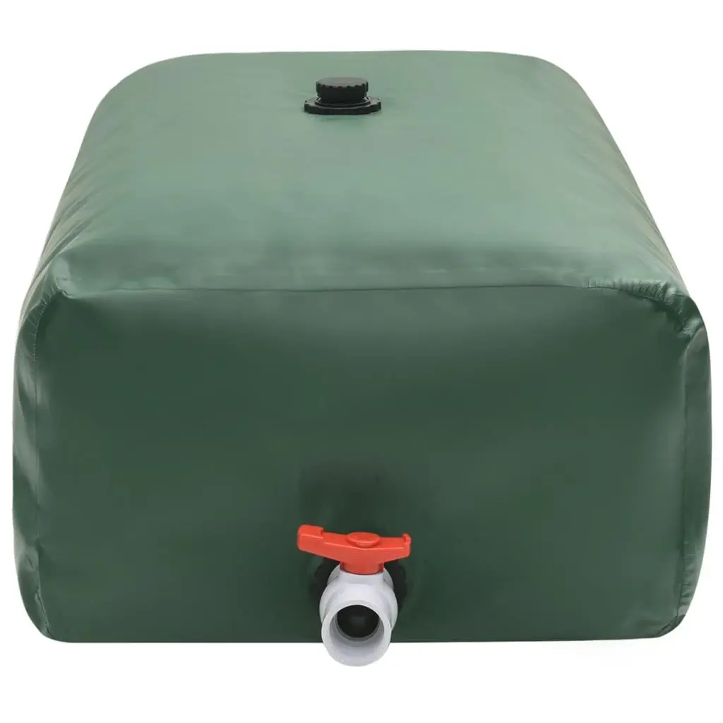 Foldable Water Tank PVC 500L Green with Tap