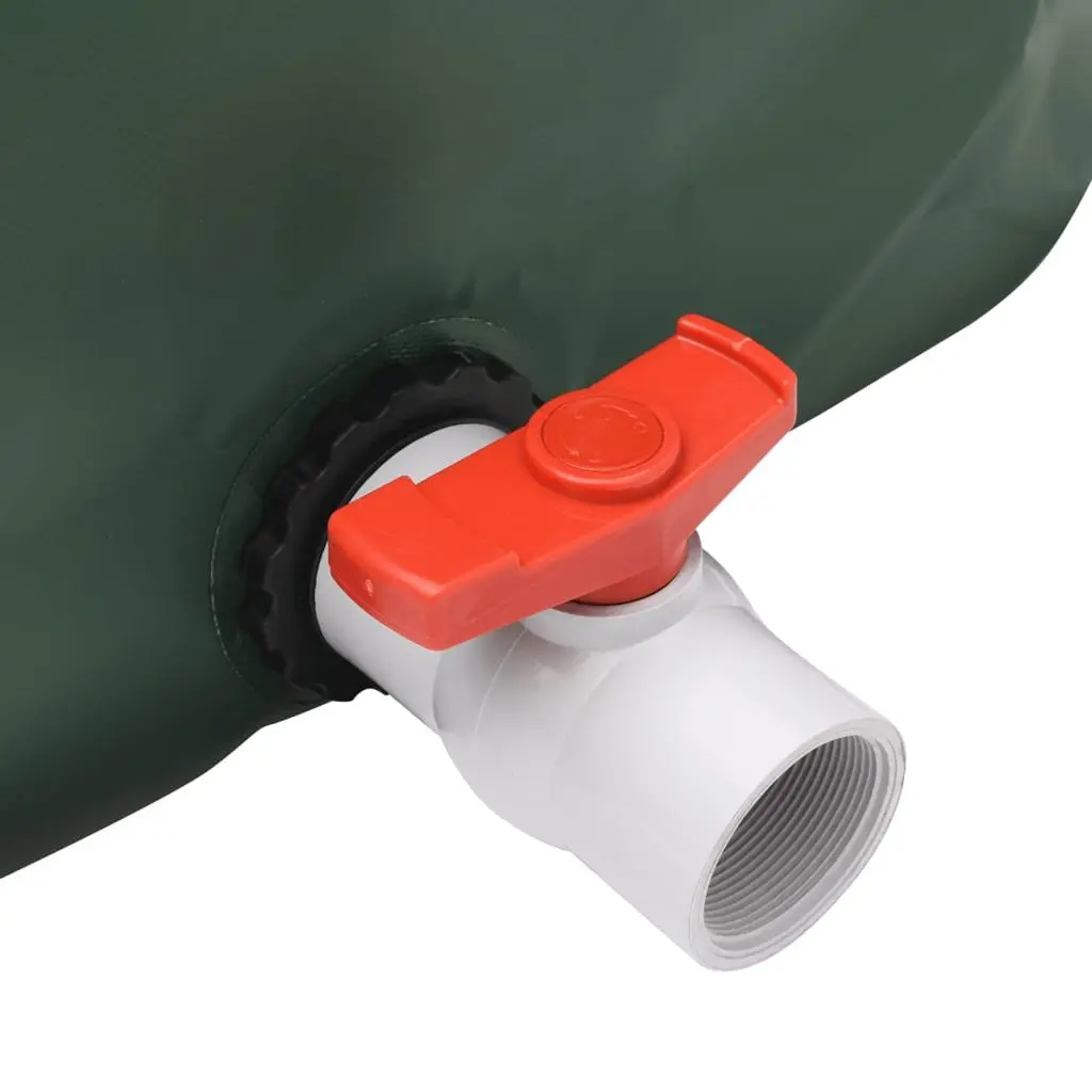 Foldable Water Tank PVC 500L Green with Tap