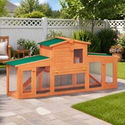 Practical Two-Storey Hutch for Your Pets