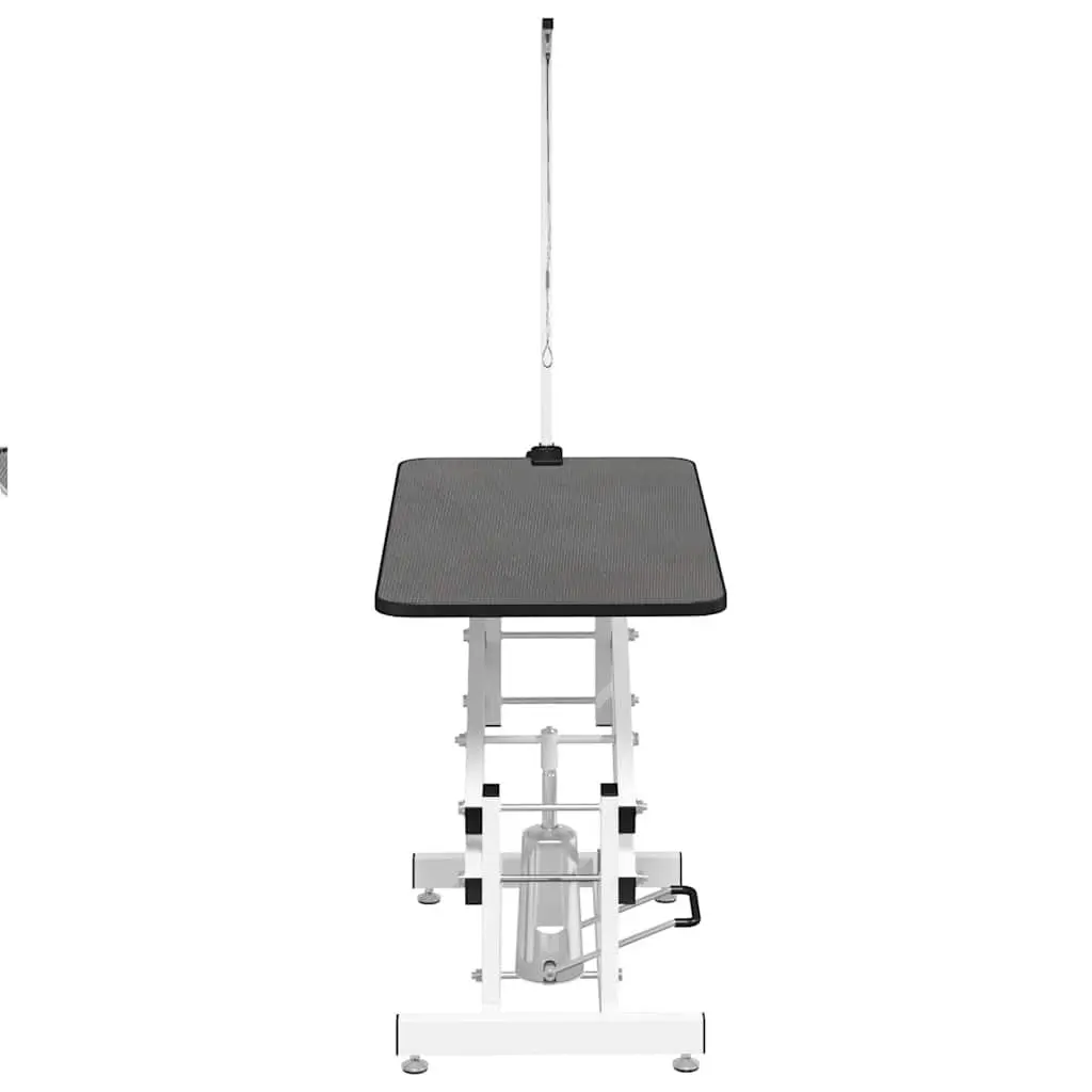 Hydraulic Grooming Table Adjustable Height Non-slip Rubber Surface Black
