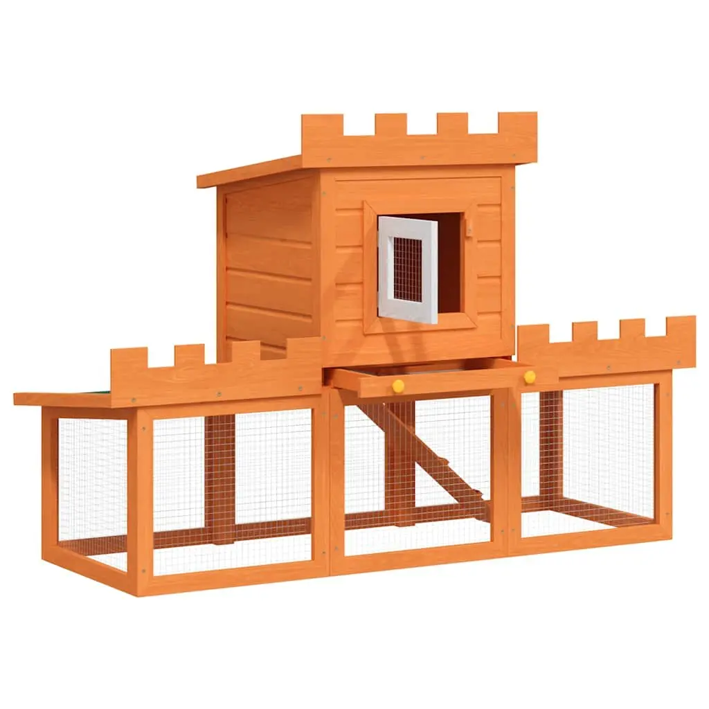 2-Layer Rabbit Hutch for Home Use