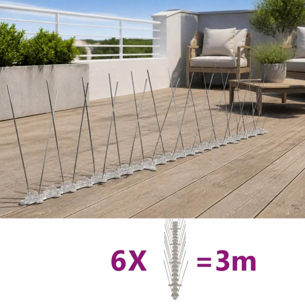 Bird Spike Set for Home and Garden Use