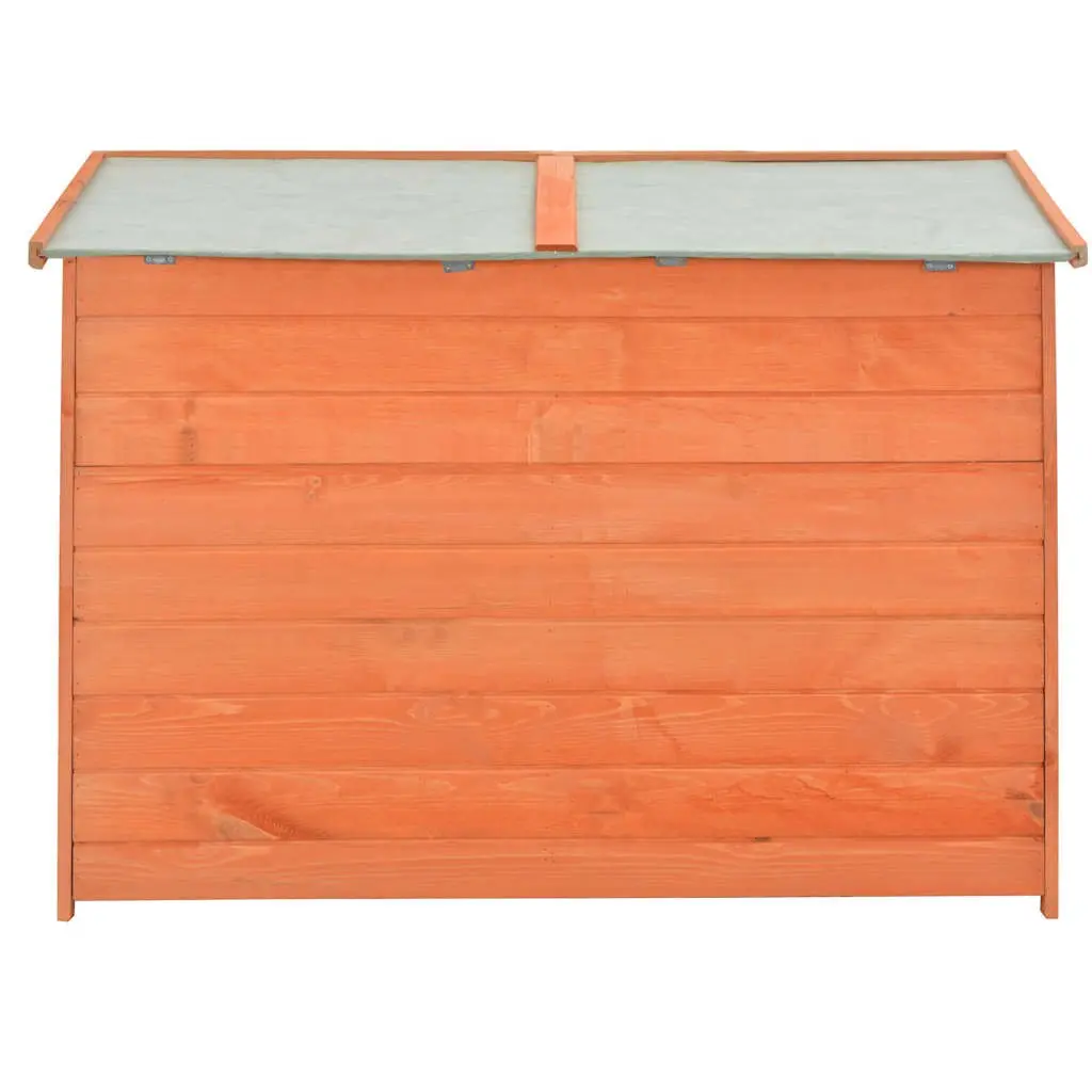 Garden Storage Shed Wooden Brown 128 x 42 x 91 cm