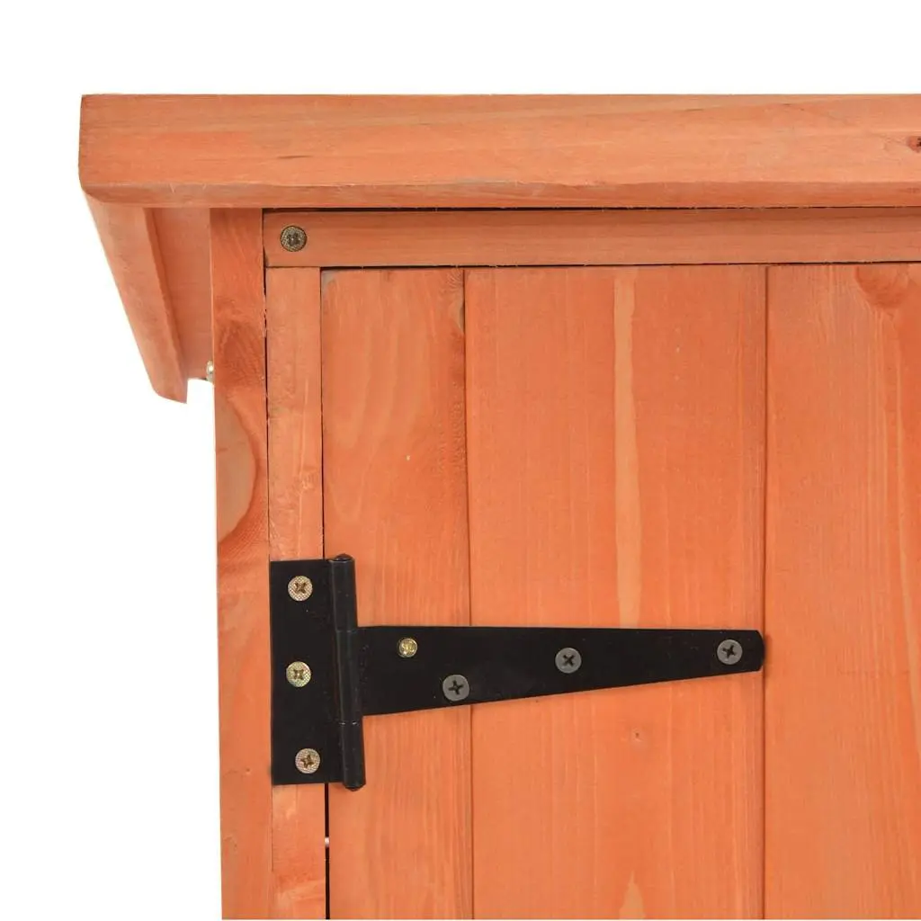 Garden Storage Shed Wooden Brown 128 x 42 x 91 cm