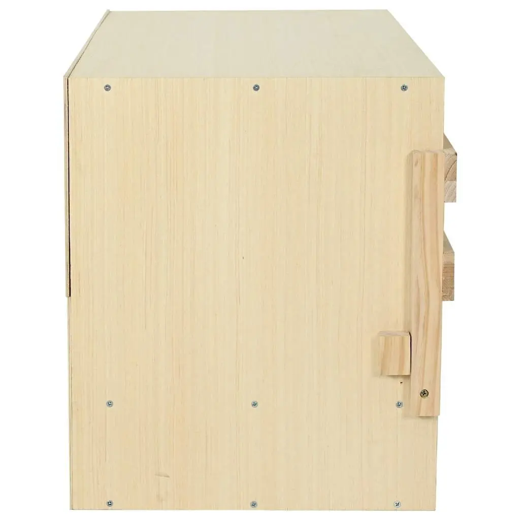 Wooden Poultry Nesting Box 3 Compartments for Chicken Laying with Collection Drawer 96x40x45cm