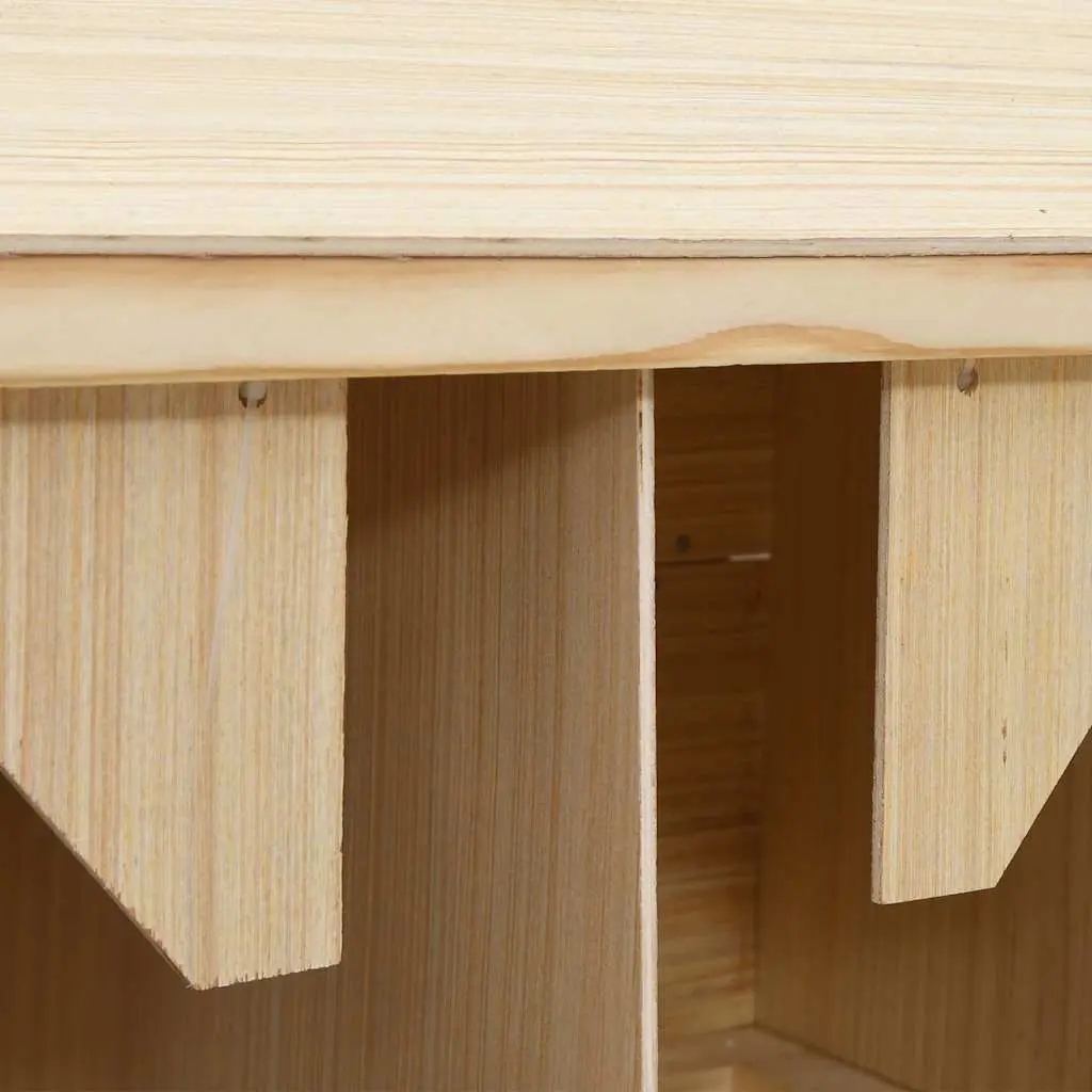 Chicken Laying Nest Wooden Poultry Nesting Box 4 Compartments 106 x 40 x 59 cm
