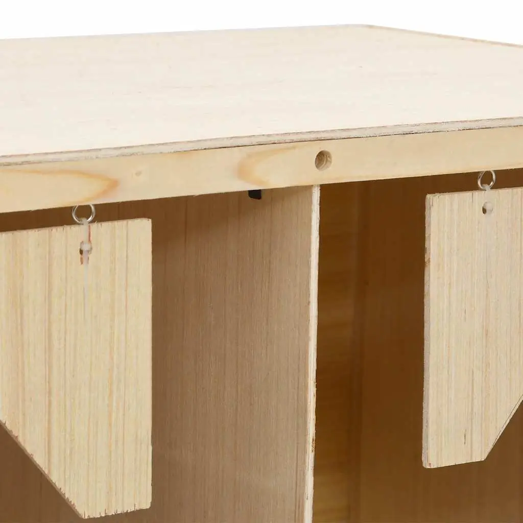 Chicken Laying Nest Box Wooden 4 Compartments 106 x 40 x 45 cm