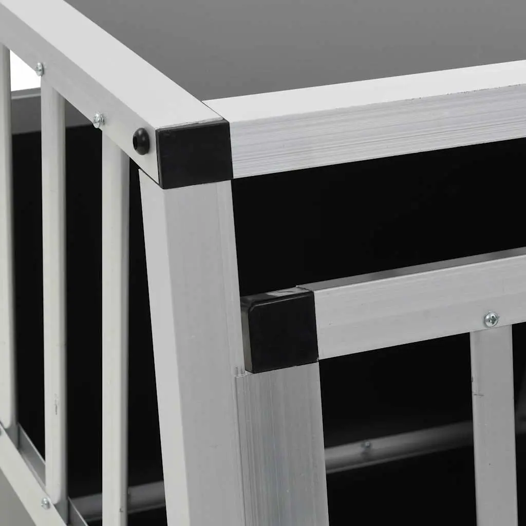 Dog Cage for Travel and Home Use, Silver