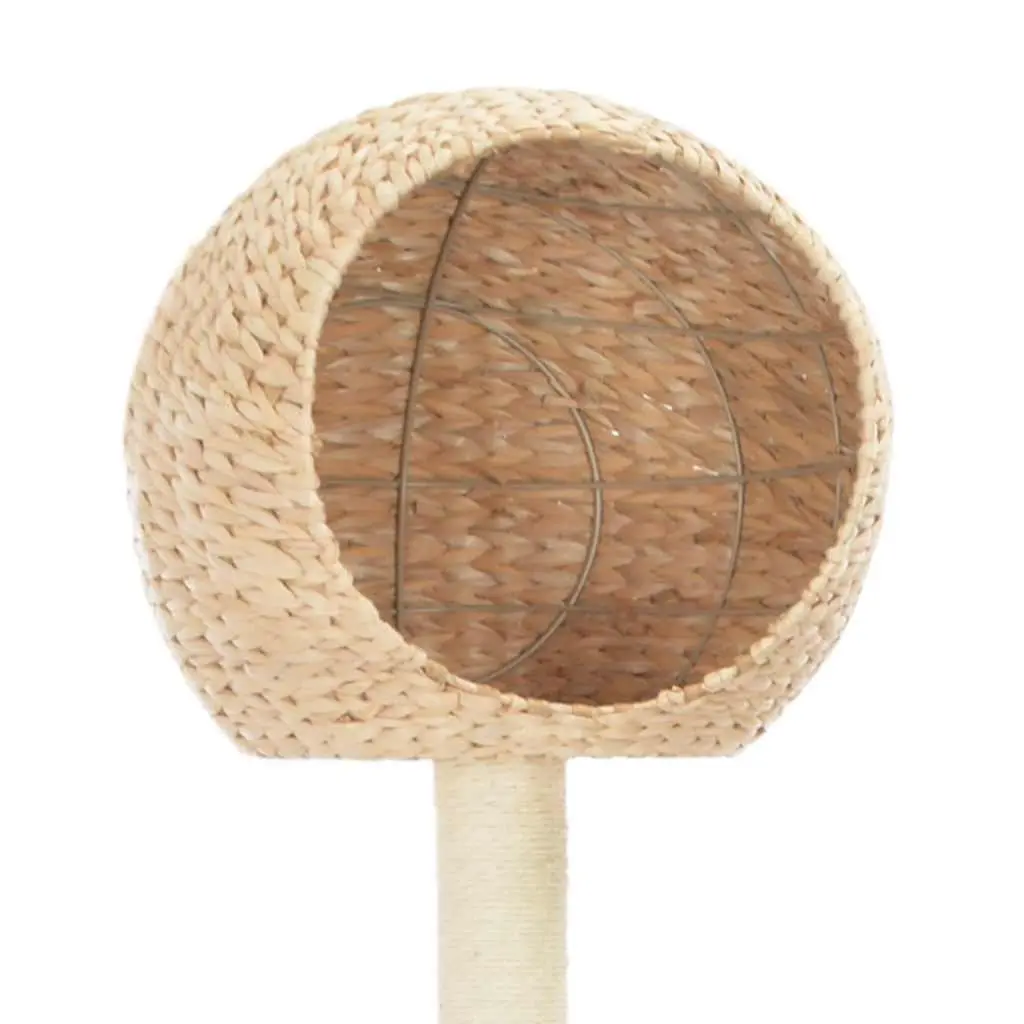 Cat Tree Seagrass Brown with Sisal Scratching Post House and Baskets