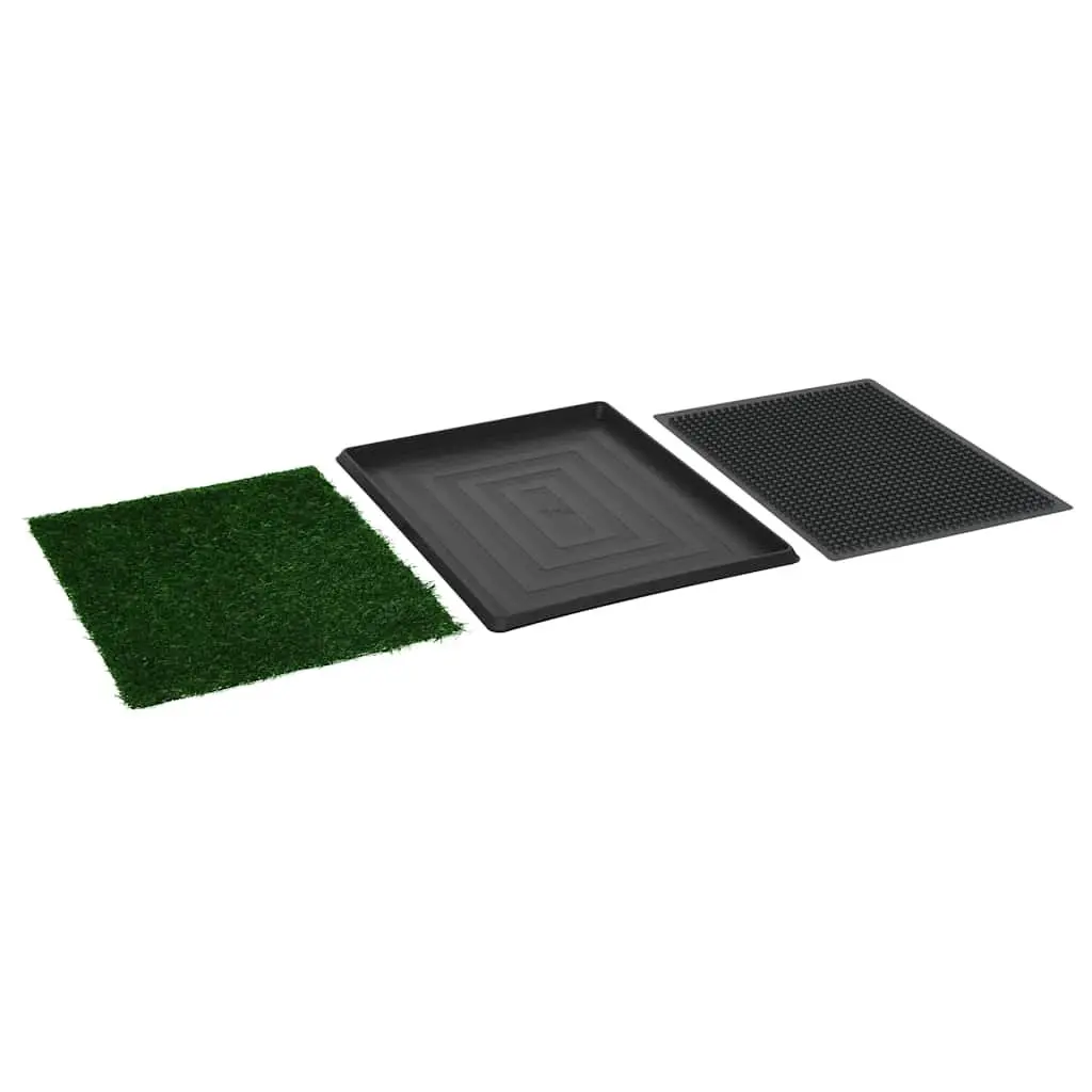 Pet Training Toilet Pad Artificial Turf 64 x 51 cm Indoor Potty Mat for Dogs
