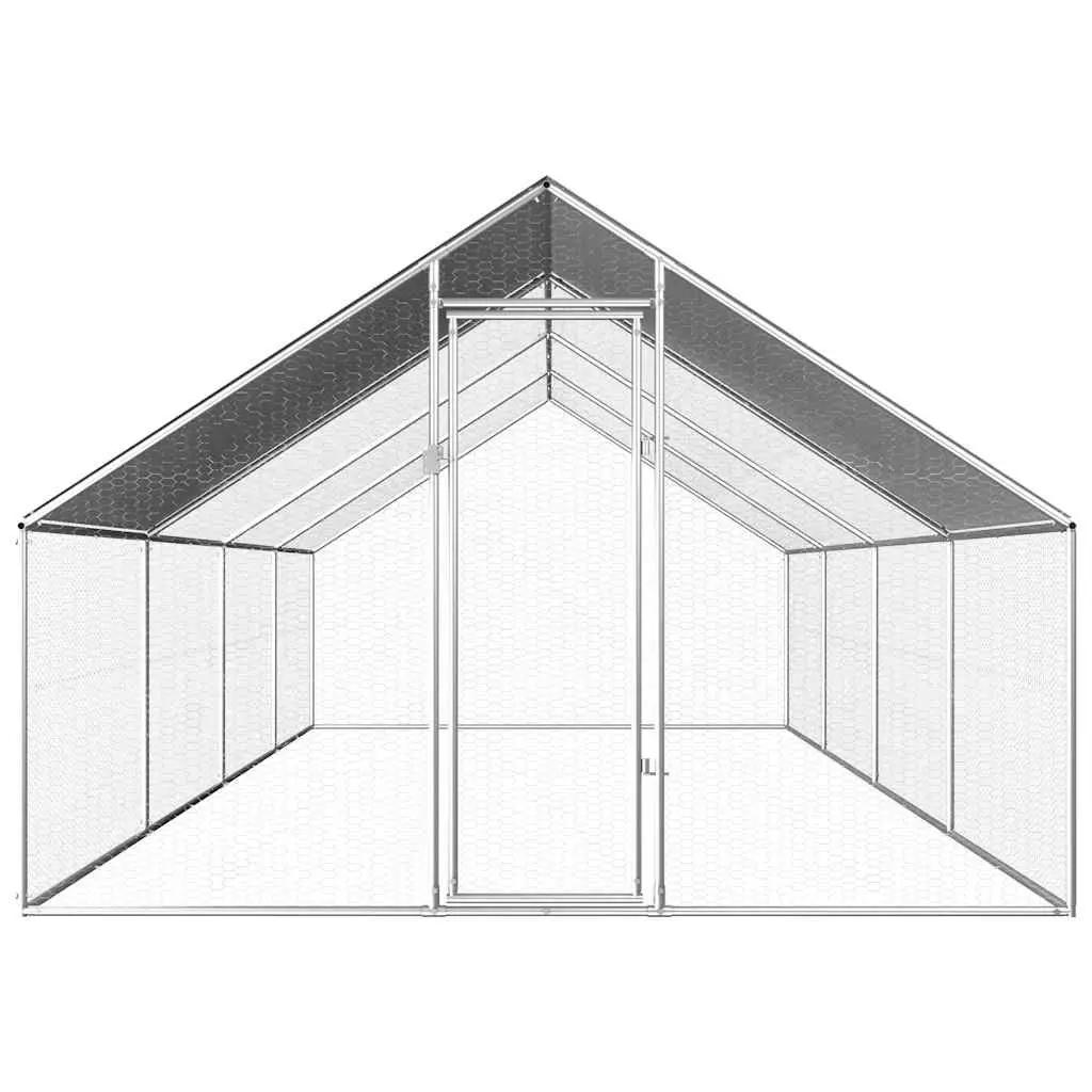 Outdoor Chicken Cage Galvanised Steel Large Enclosure Run Aviary Small Animals