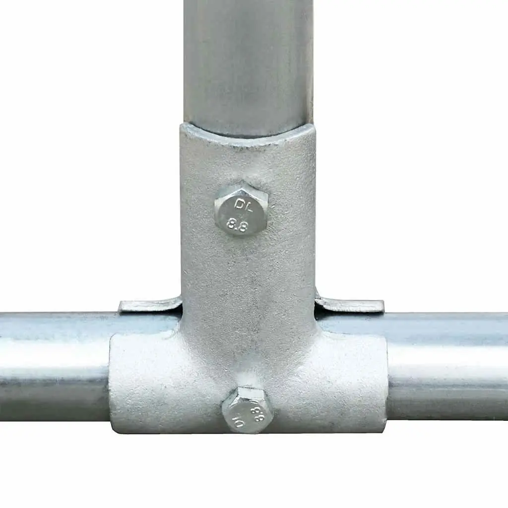 Dog Kennel Chain-Link Mesh Heavy-Duty Galvanised Steel 6x6x1m Silver