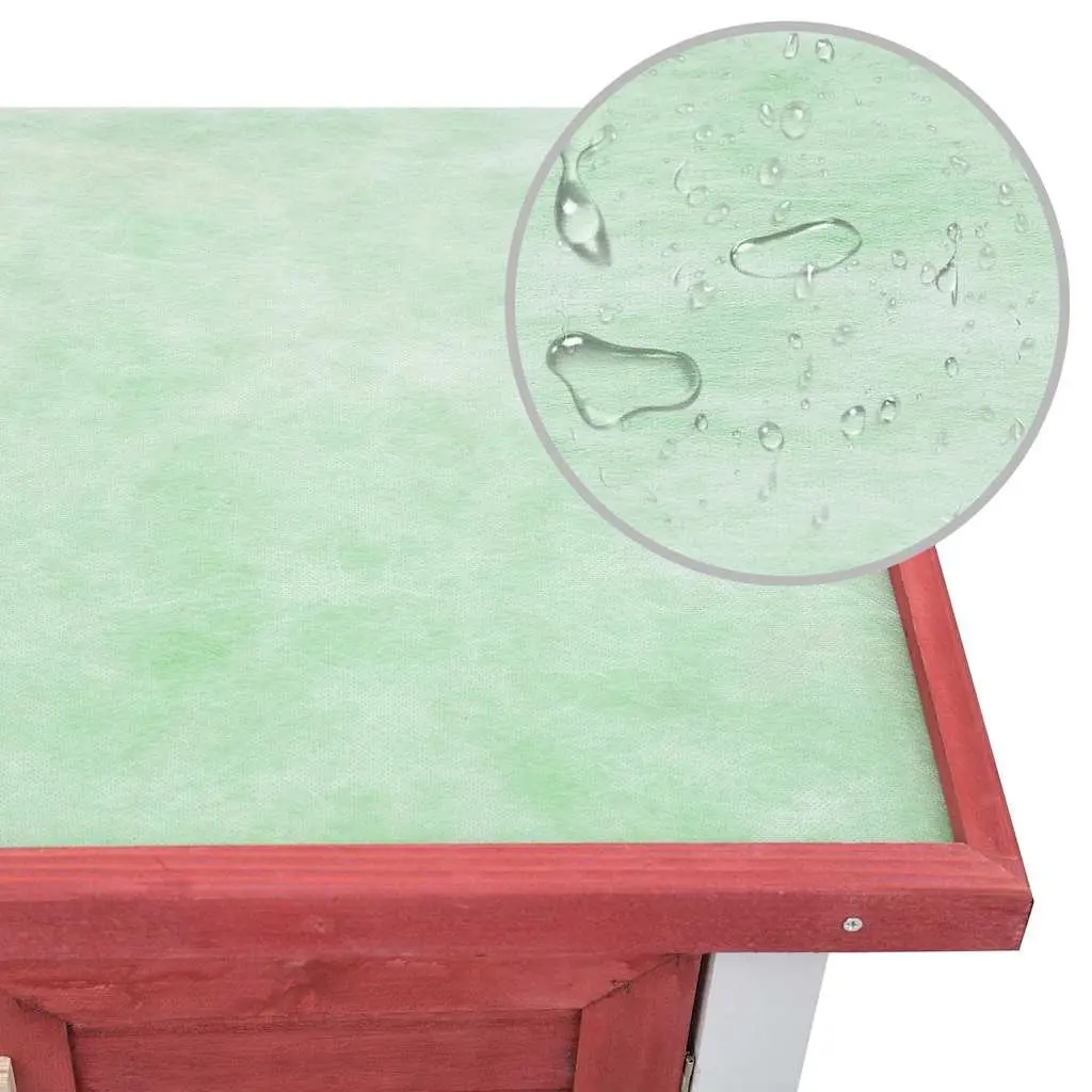2-Layer Rabbit Hutch for Outdoor Use