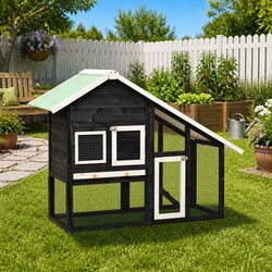 Practical Two Storey Hutch for Rabbits and Small Pets