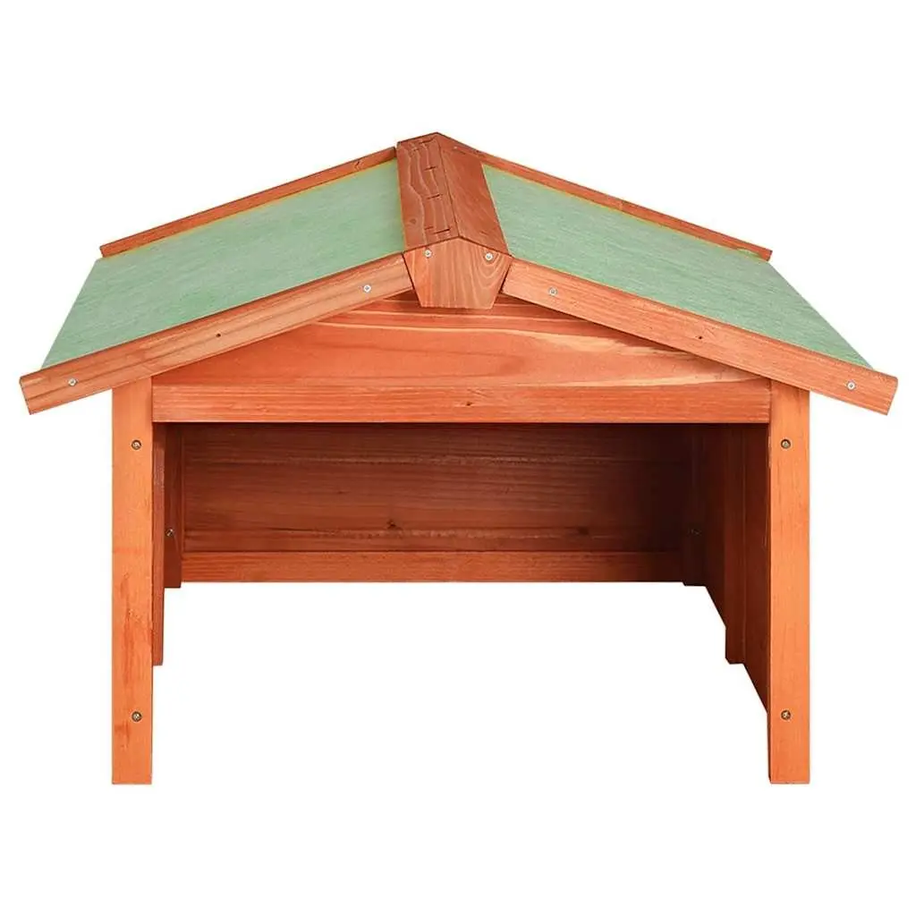Robotic Lawn Mower Storage Box Wooden Shelter Outdoor Protection 72x87x50cm Brown