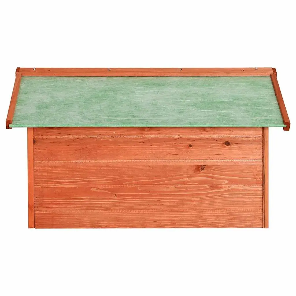 Robotic Lawn Mower Storage Box Wooden Shelter Outdoor Protection 72x87x50cm Brown