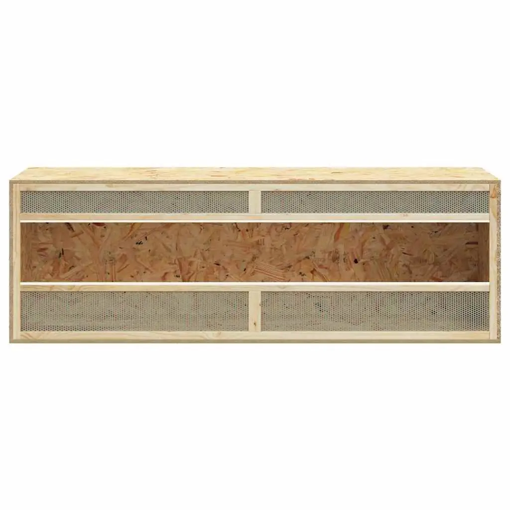 Small Animal Terrarium Enclosure Engineered Wood Glass Front 144 x 46 x 48 cm Multicolour