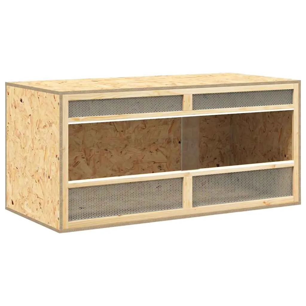 Small Animal Terrarium Enclosure Engineered Wood 100x47x47cm Multicolour