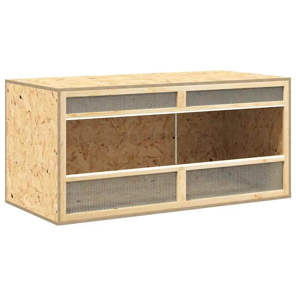 Small Animal Terrarium Enclosure Engineered Wood 100x47x47cm Multicolour