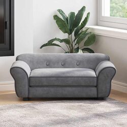 Practical Grey Dog Sofa for Cozy Living Spaces 72x45x30 cm