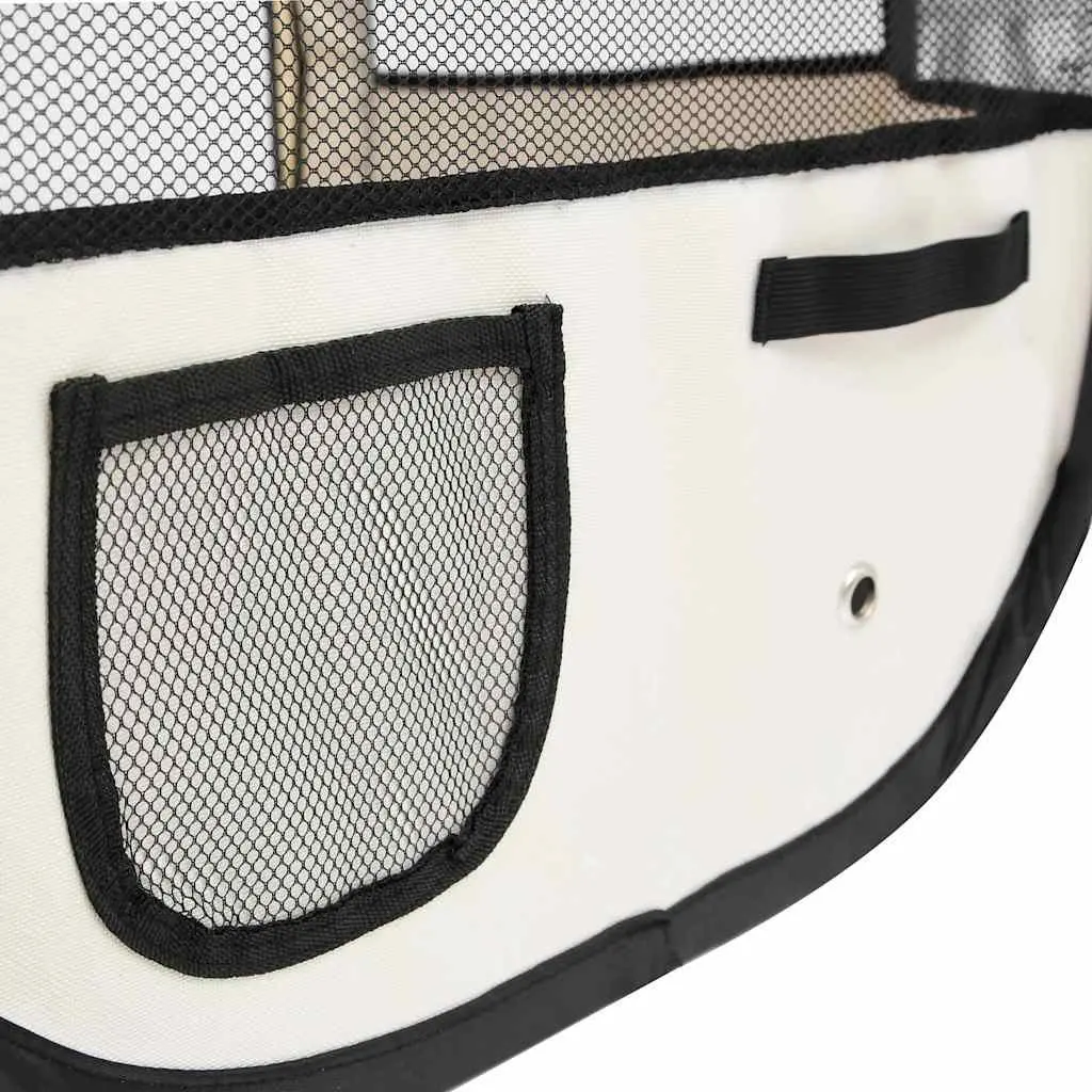 Foldable Dog Playpen Steel 145x145x61cm Blue
