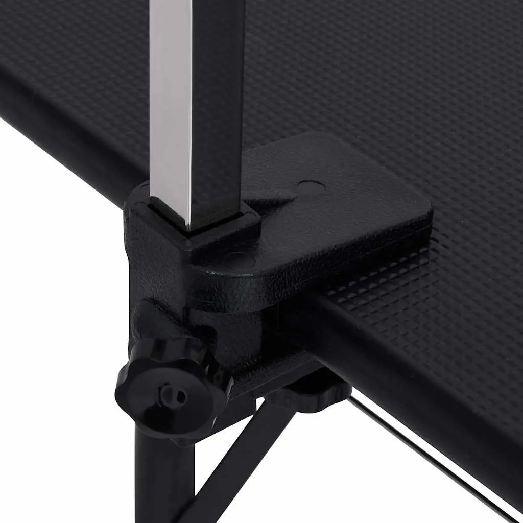 Dog Grooming Table Foldable Adjustable Height Stainless Steel Arm Black