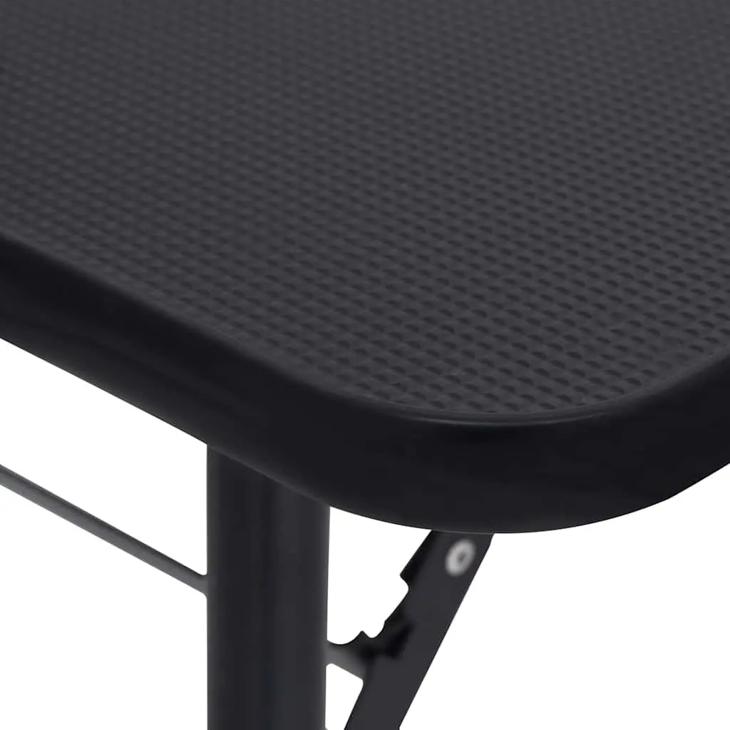 Dog Grooming Table Foldable Adjustable Height Stainless Steel Arm Black