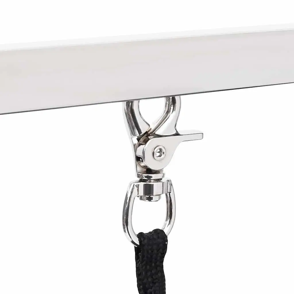 Dog Grooming Table Steel Adjustable Height Foldable Non-Slip Black