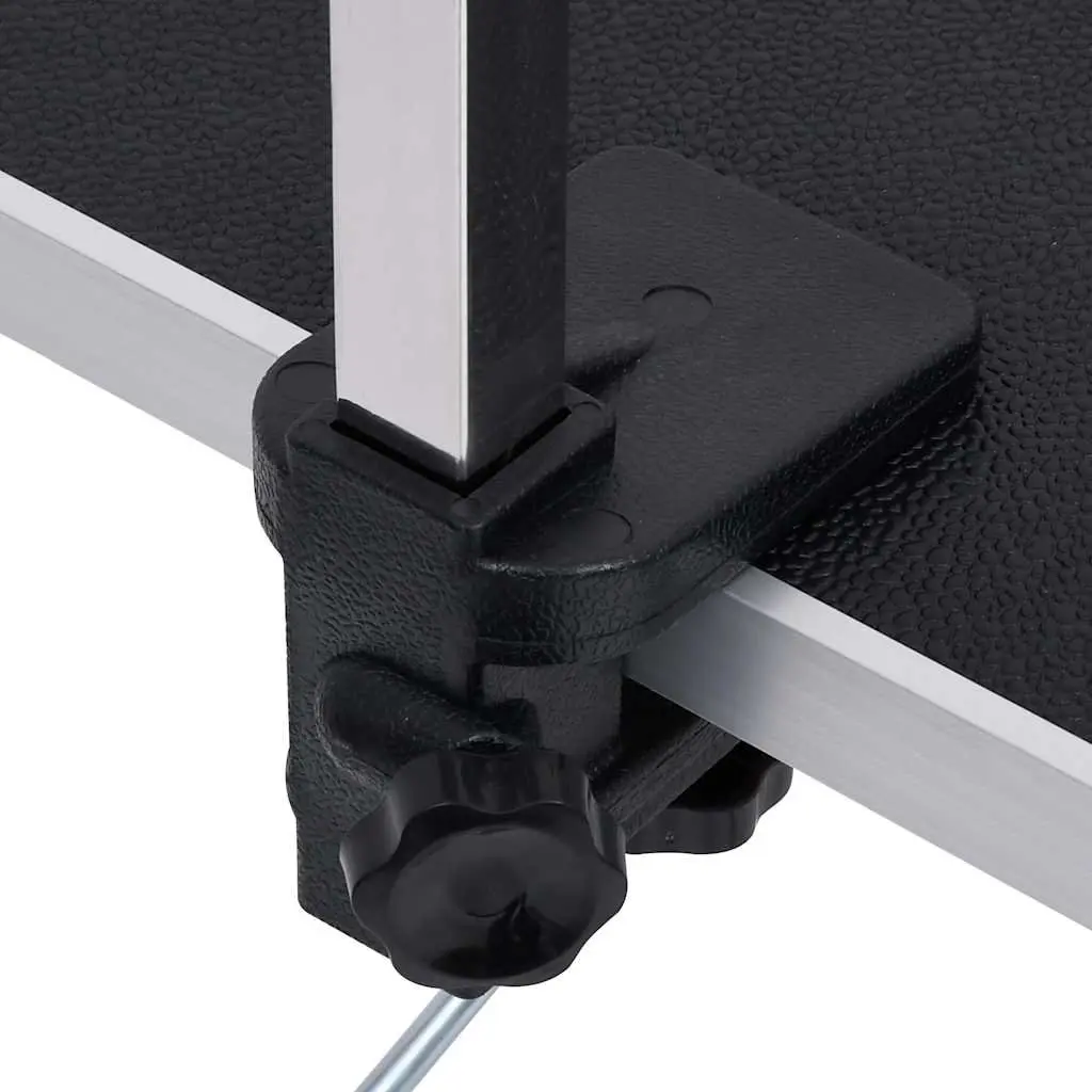 Dog Grooming Table Steel Adjustable Height Foldable Non-Slip Black