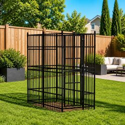Versatile Outdoor Dog Kennel for Training and Play 1.84m²