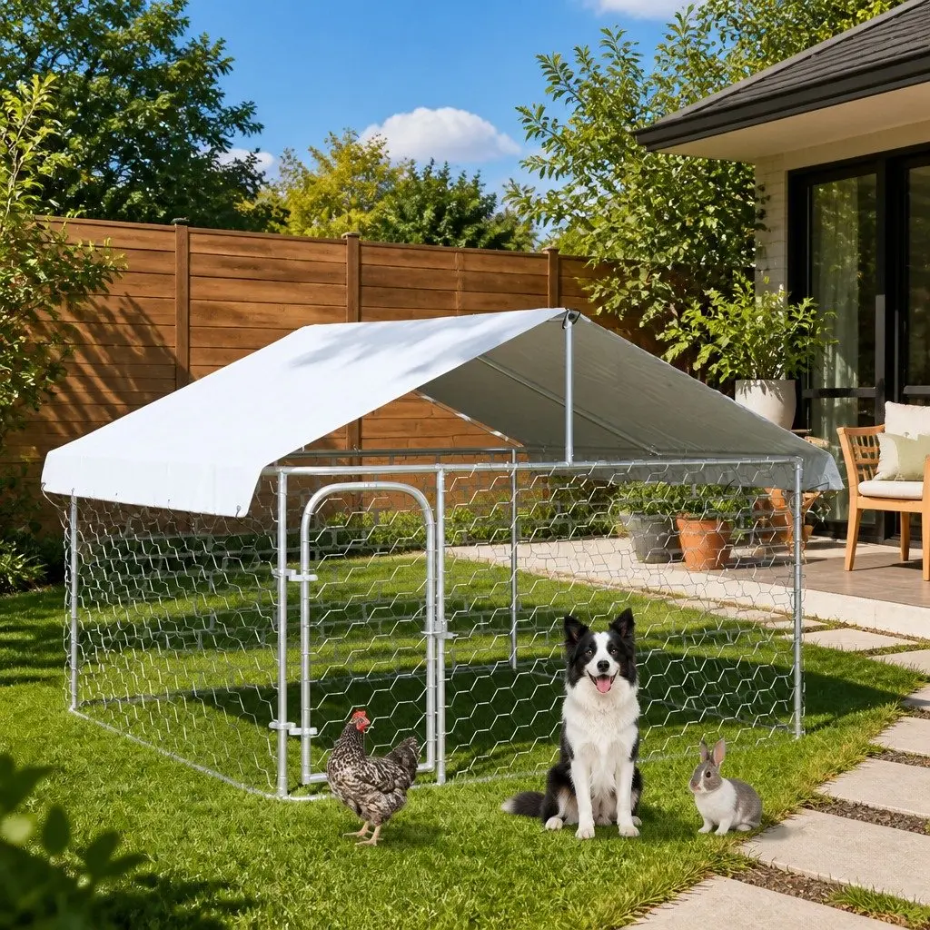 Outdoor Dog Kennel for Backyard Use