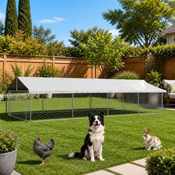 Practical Outdoor Dog Kennel: Perfect for Playtime