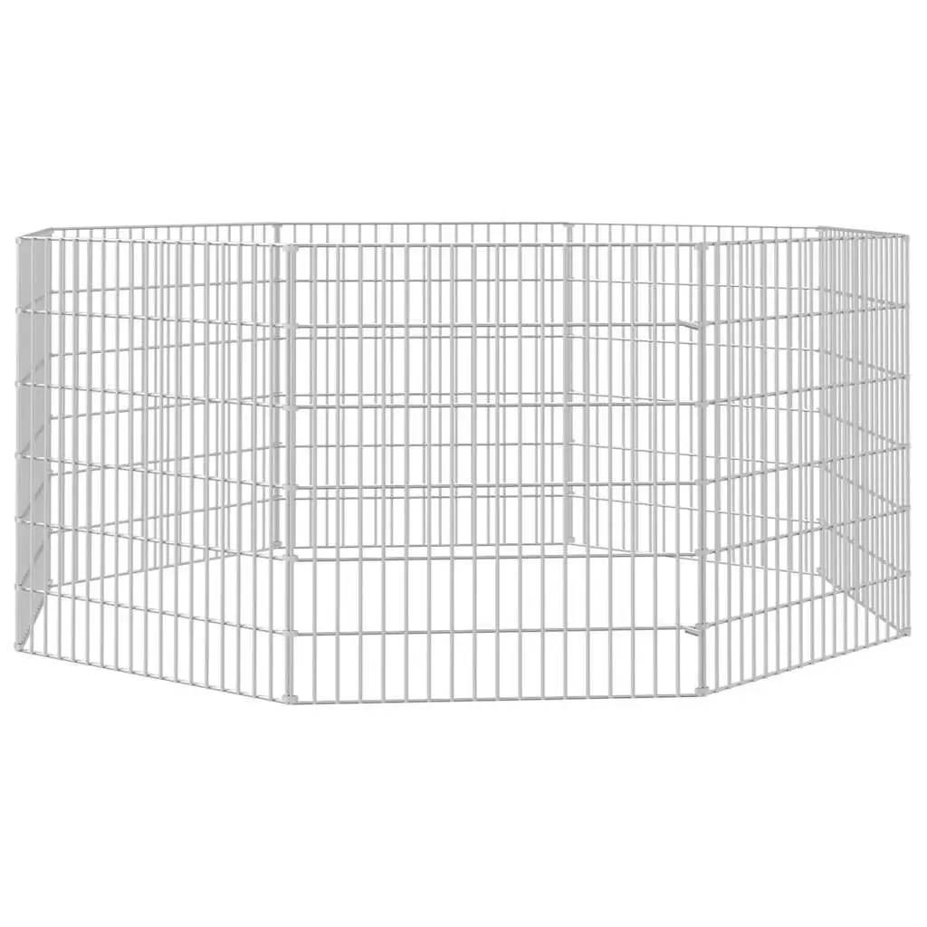 Small Animal Enclosure 8-Panel Pet Pen Rabbit Guinea Pig Run Cage Exercise