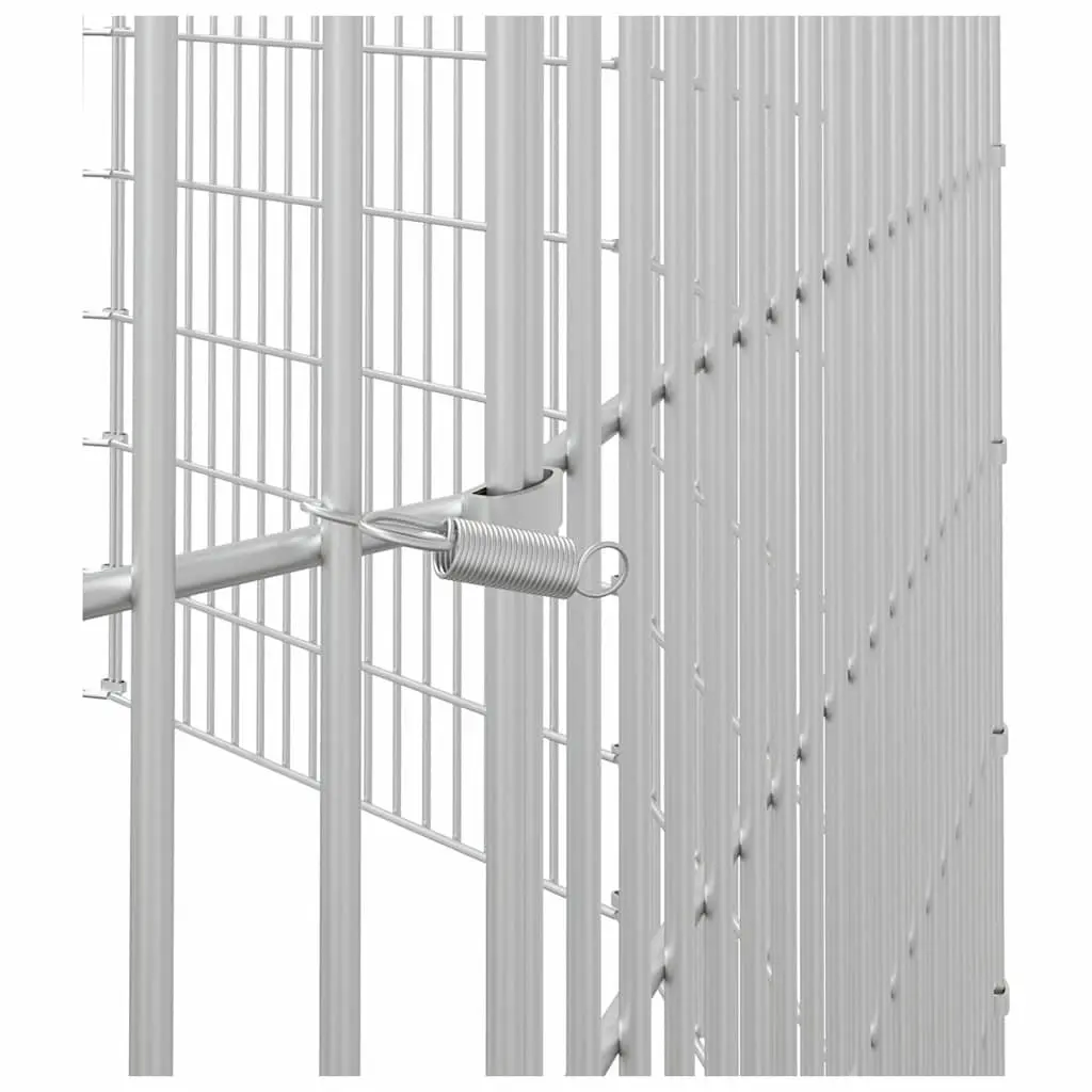 Small Animal Enclosure Galvanised Iron 12 Panel Silver Pet Pen Rabbit Guinea Pig Run Cage Exercise