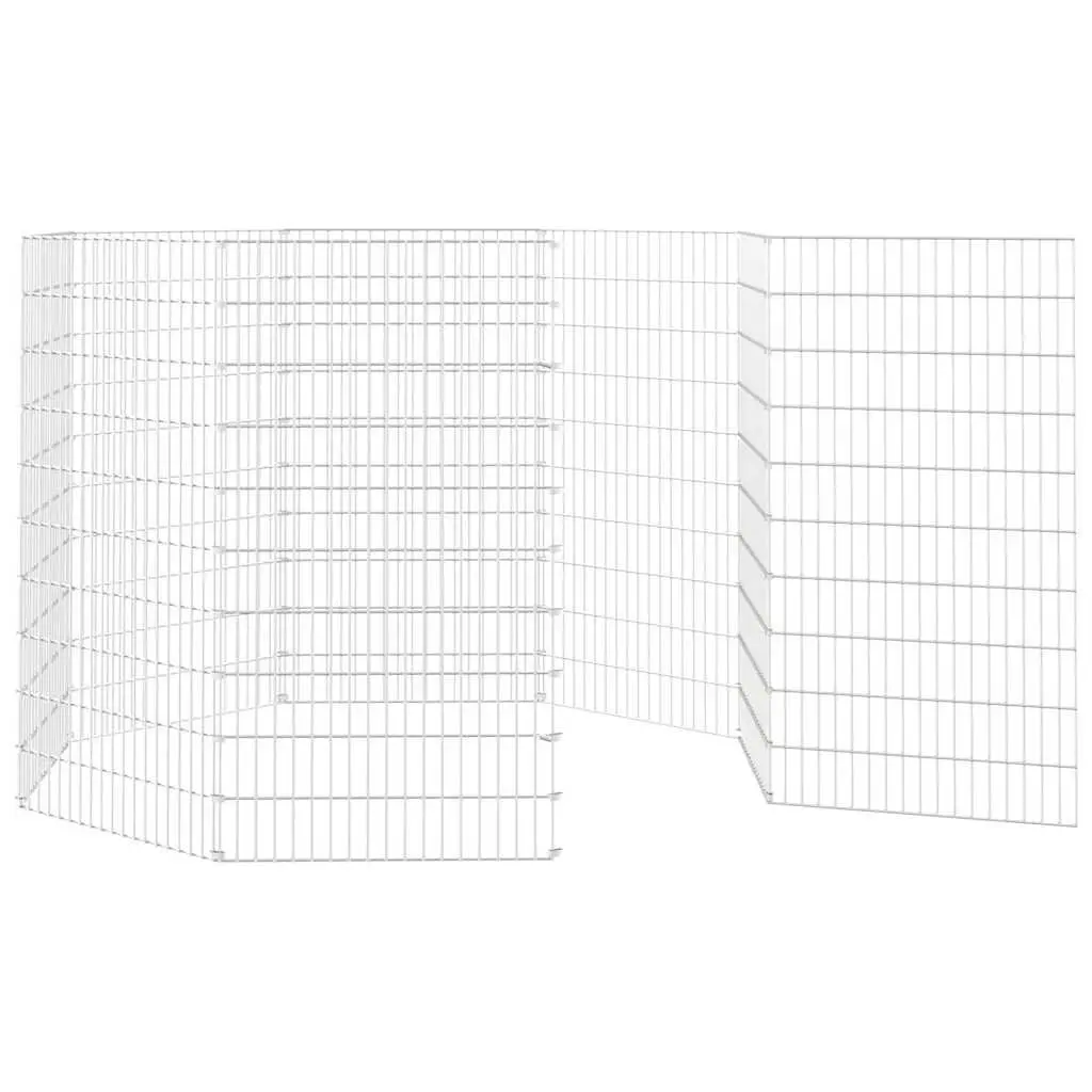 Small Animal Enclosure 8-Panel Pet Run Cage Exercise Playpen Portable Outdoor