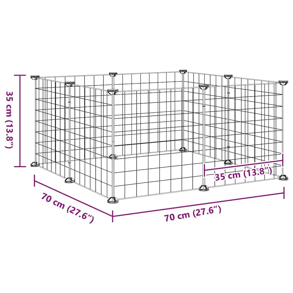 8-Panel Pet Cage for Various Settings