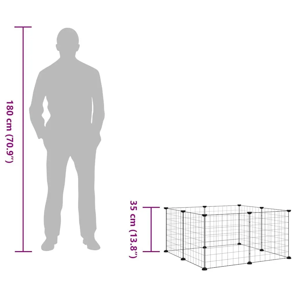 8-Panel Pet Cage for Various Settings