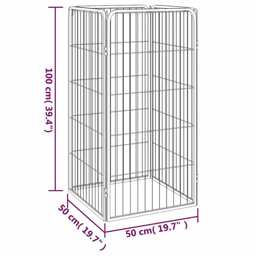 4-Panel Dog Playpen for Home Use