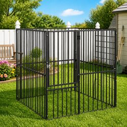 4-Panel Pet Exercise Pen for Indoor or Outdoor Use