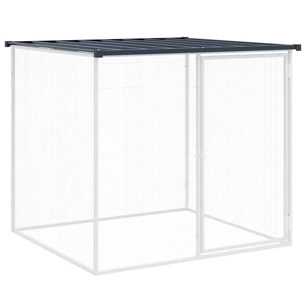 Chicken Cage with Roof 103x98x90cm Galvanised Steel Coop Hen House Run Pen