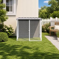 Practical Chicken Cage with Roof for Backyard Needs