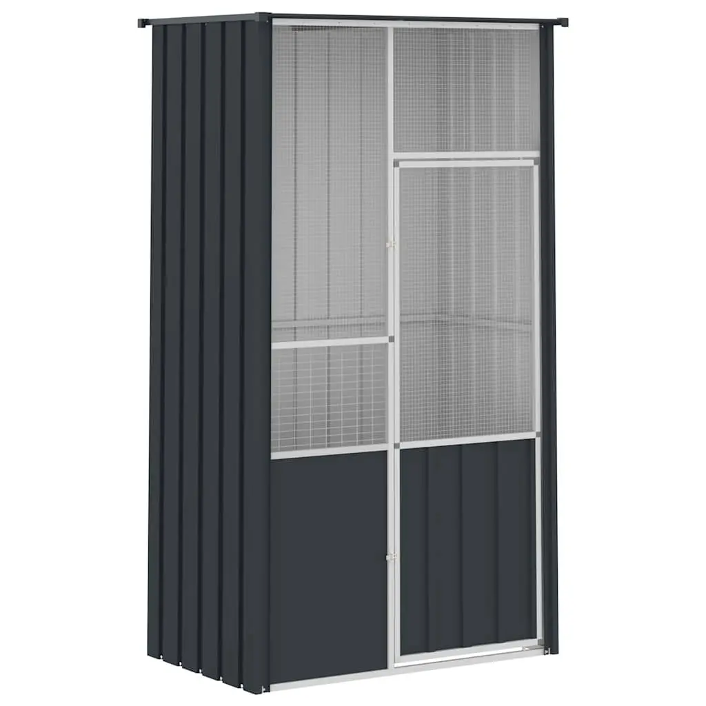 Large Walk-In Flight Enclosure Galvanised Steel Anthracite Bird Cage