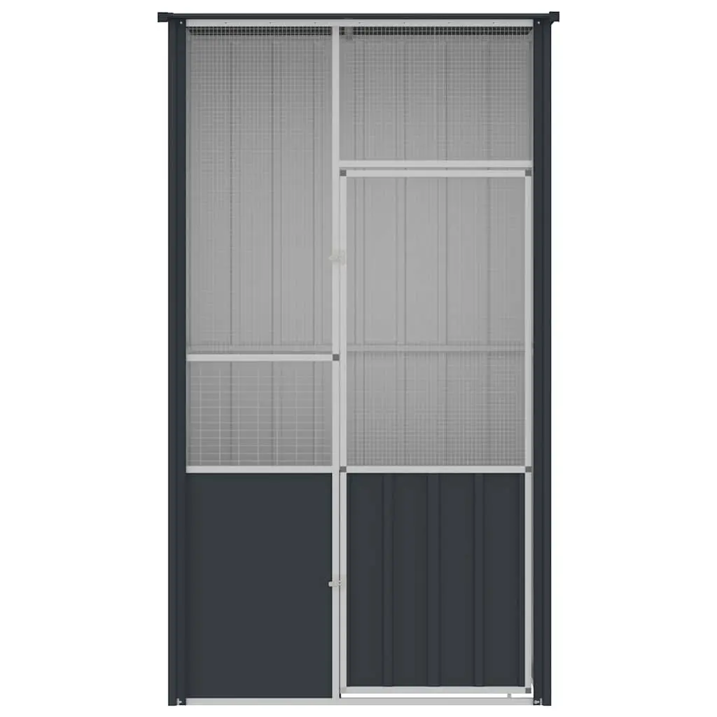 Large Walk-In Flight Enclosure Galvanised Steel Anthracite Bird Cage
