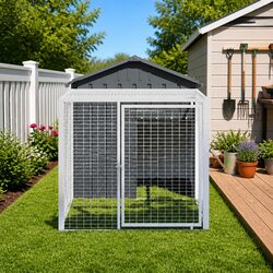 Practical Chicken Cage with Run 117x201x123cm