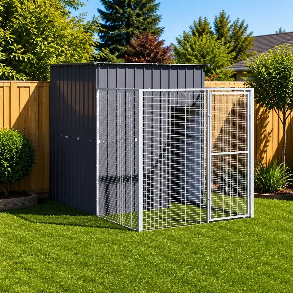 Outdoor Kennel for Dogs with Run