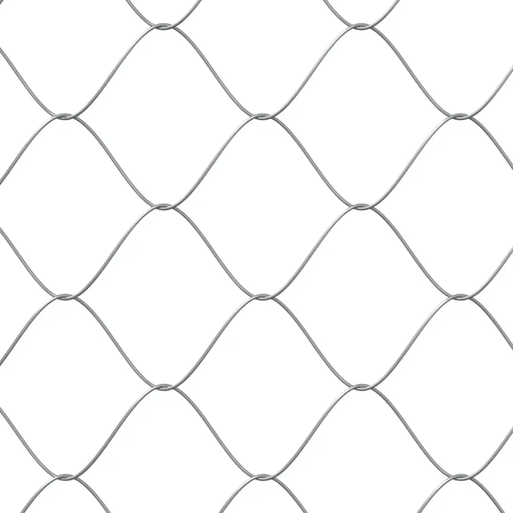 Dog Kennel Outdoor Enclosure Galvanised Steel 2m x 2m Grey