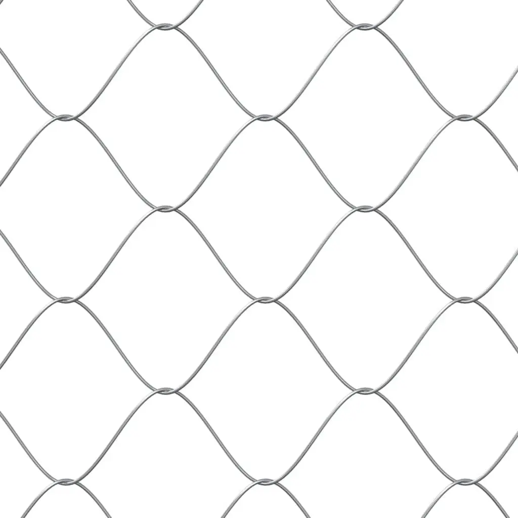Dog Cage with Door Grey 2x2x1.5 m Outdoor Pen Galvanised Steel Kennel Run
