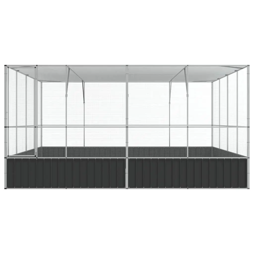 Large Aviary Steel Cage Galvanised Mesh 418x414x212cm
