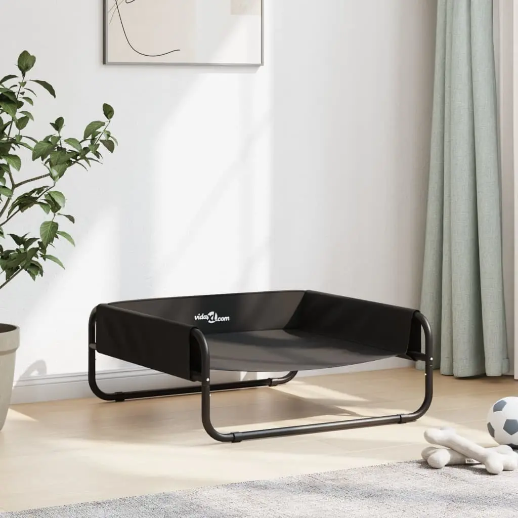 Elevated Dog Bed Oxford Fabric Anthracite Steel Frame Indoor Outdoor Pet Cot