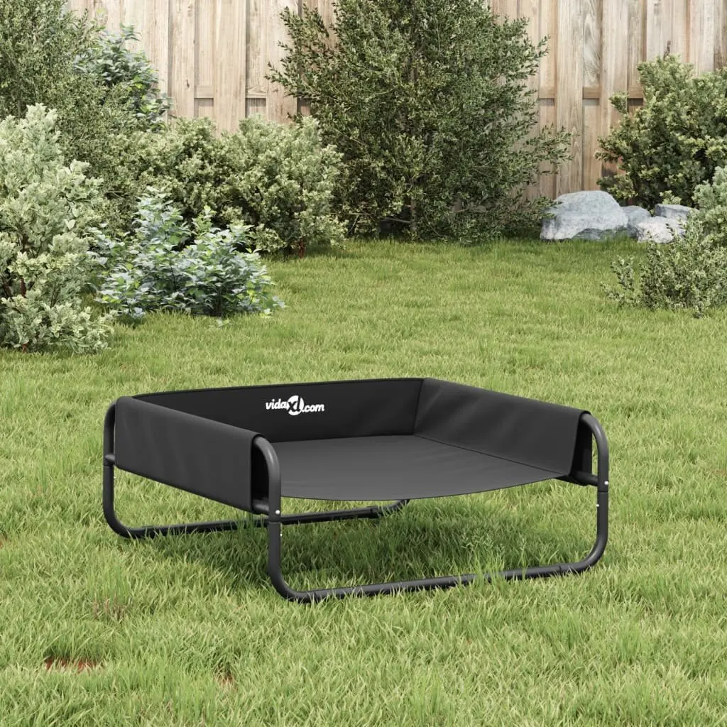 Elevated Dog Bed Oxford Fabric Anthracite Steel Frame Indoor Outdoor Pet Cot